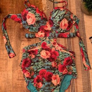 Floral one piece
